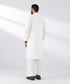 Men's Stitched 2 PC White Cotton Suit